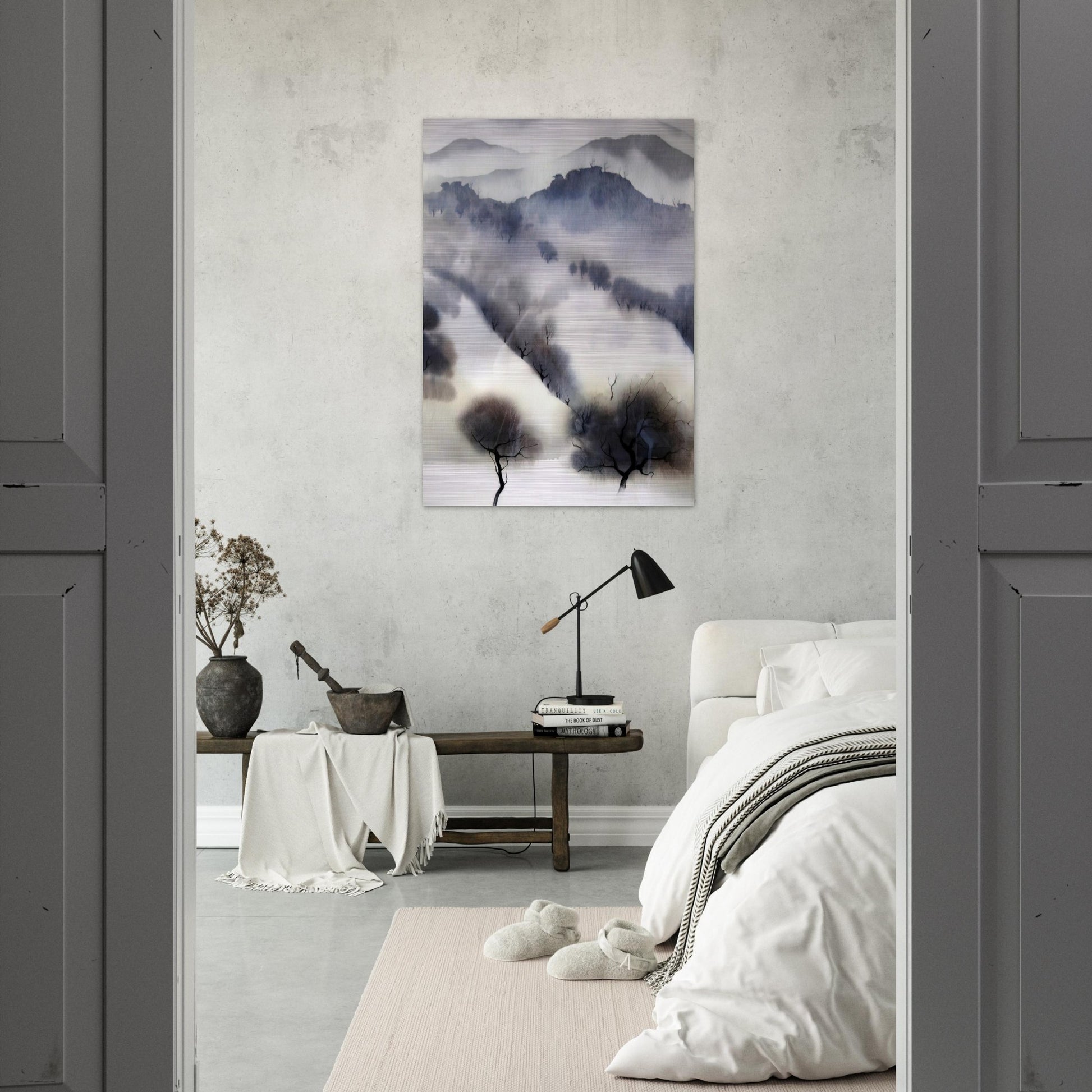 California landscape - Eyvind Earle Brushed Aluminum Print - 70x100 cm / 28x40 inches | Eyvind Earle Aluminum Print | Eyvind Earle Prints