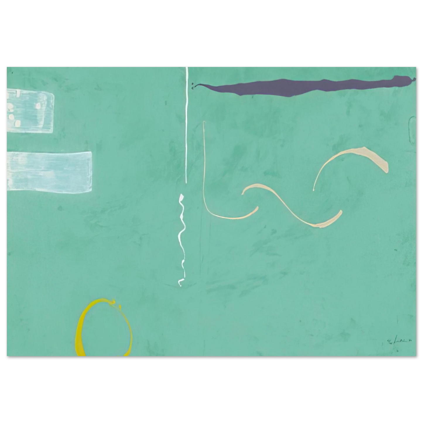 Helen Frankenthaler - Tahiti - 1989 Wall art - 15x20 cm / 6x8 inches - Fine Art Poster-canvas - -