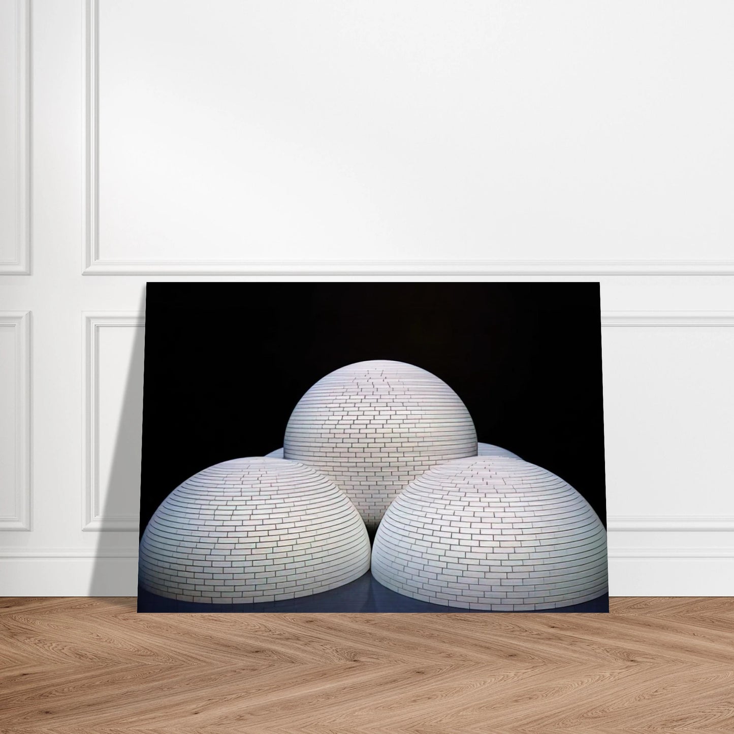 Model for Brick Structure four domes and a sphere - Sol LeWitt Brushed Aluminum Print - 70x100 cm / 28x40 inches | Sol LeWitt Aluminum Print | Sol LeWitt Prints