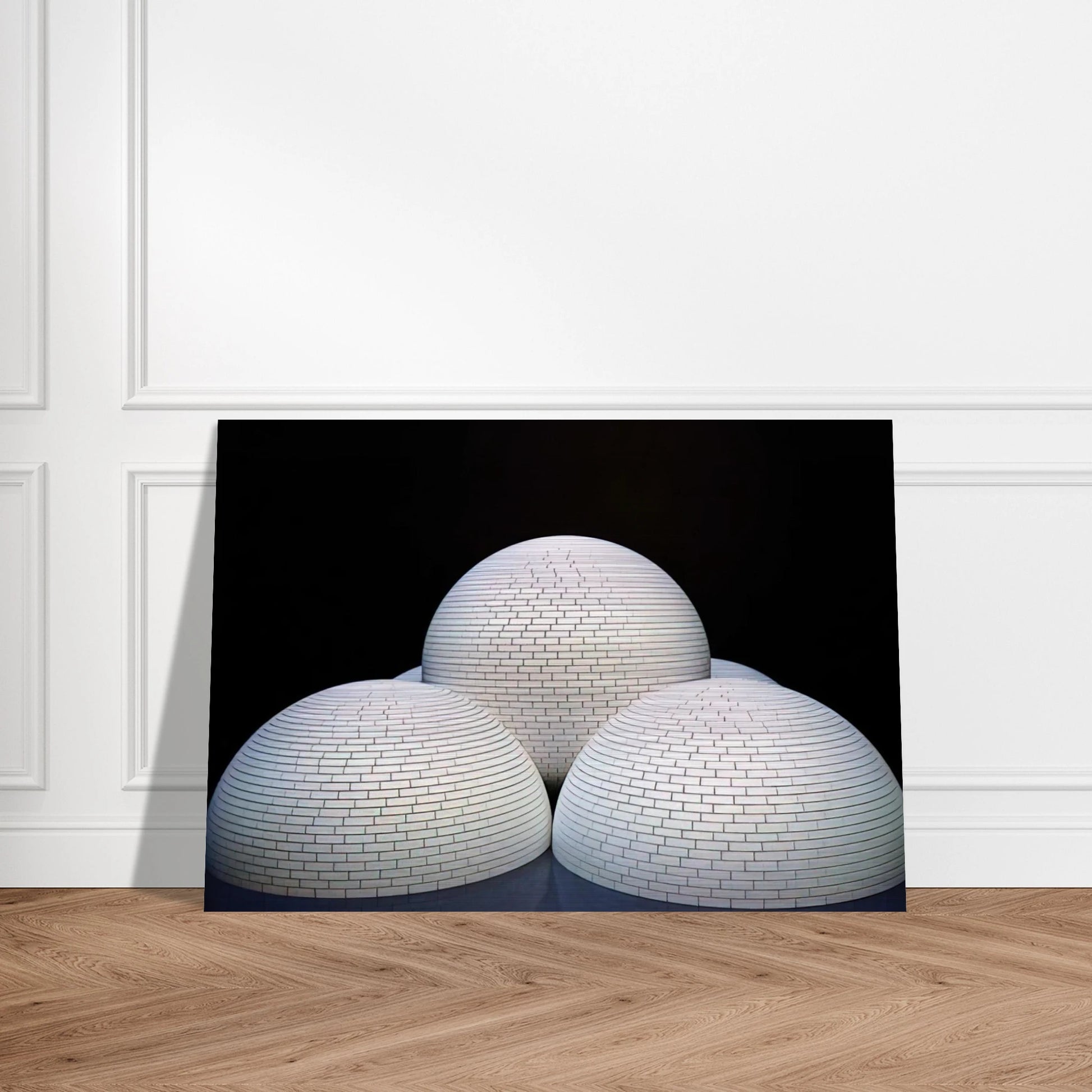 Model for Brick Structure four domes and a sphere - Sol LeWitt Brushed Aluminum Print - 70x100 cm / 28x40 inches | Sol LeWitt Aluminum Print | Sol LeWitt Prints