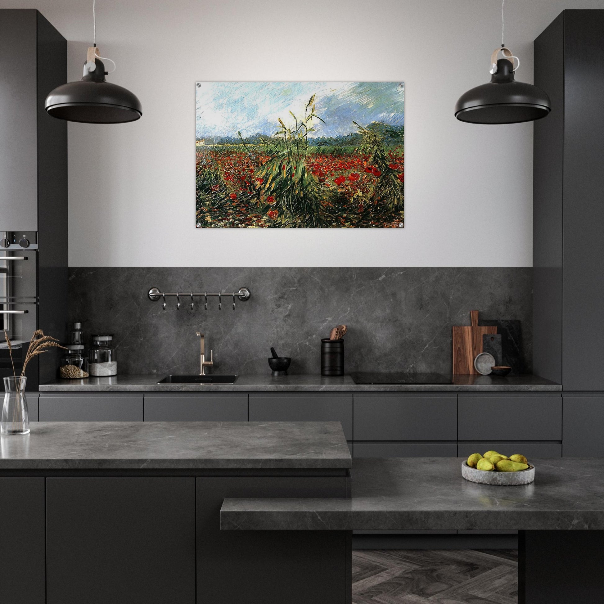 Green Ears of Wheat - Vincent van Gogh Acrylic Print - 70x100 cm / 28x40″ inches | Vincent van Gogh Wall Art | Vincent van Gogh Prints