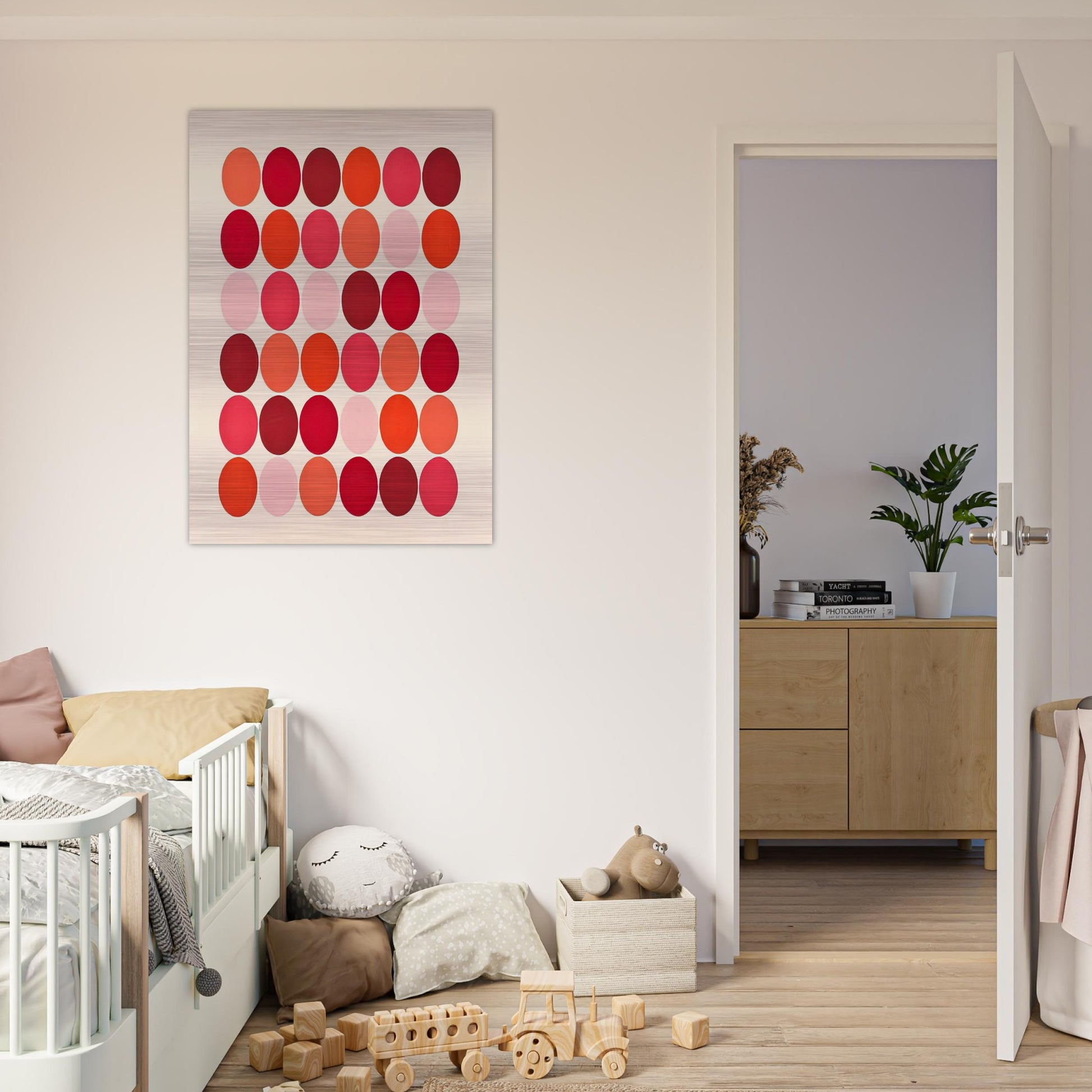 Red - 1966 - Thomas Downing Brushed Aluminum Print - 70x100 cm / 28x40 inches | Thomas Downing Aluminum Print | Thomas Downing Prints