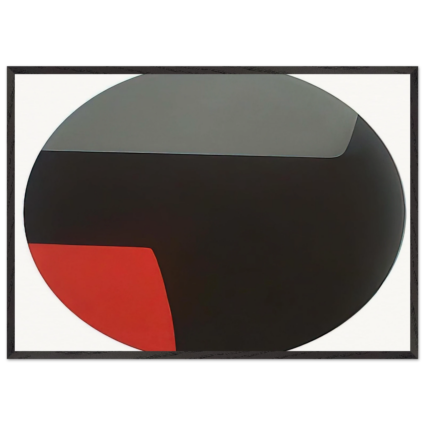 Kanawa - 1956 - Leon Polk Smith 70x100 cm / 28x40 inches Framed Art Print – Black Wooden Frame