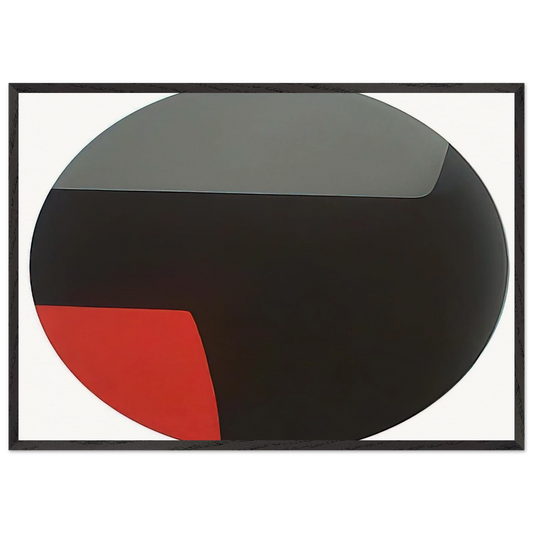 Kanawa - 1956 - Leon Polk Smith 70x100 cm / 28x40 inches Framed Art Print – Black Wooden Frame