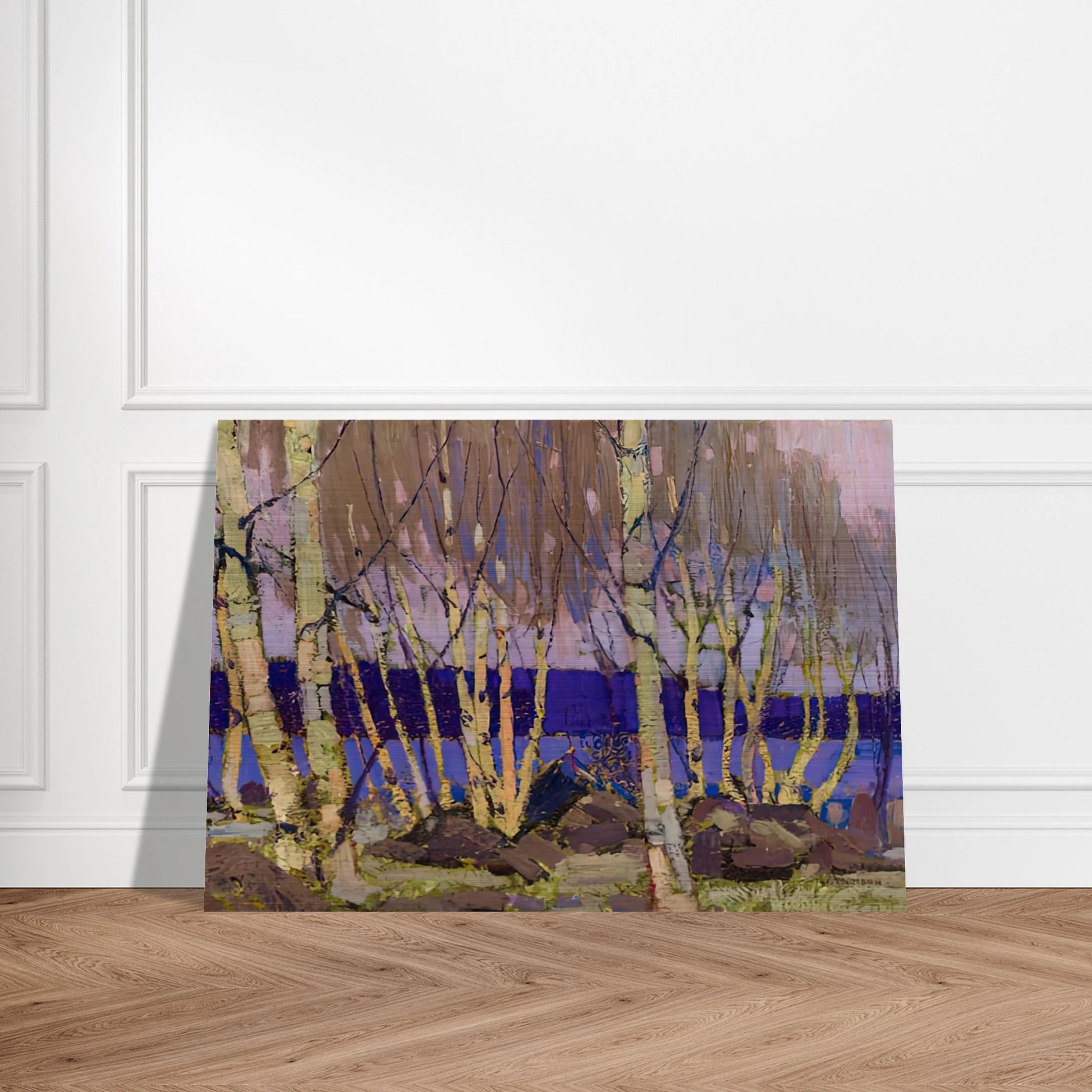 EVENING CANOE LAKE 1916 - Tom Thomson Brushed Aluminum Print - 70x100 cm / 28x40 inches | Tom Thomson Aluminum Print | Tom Thomson Prints