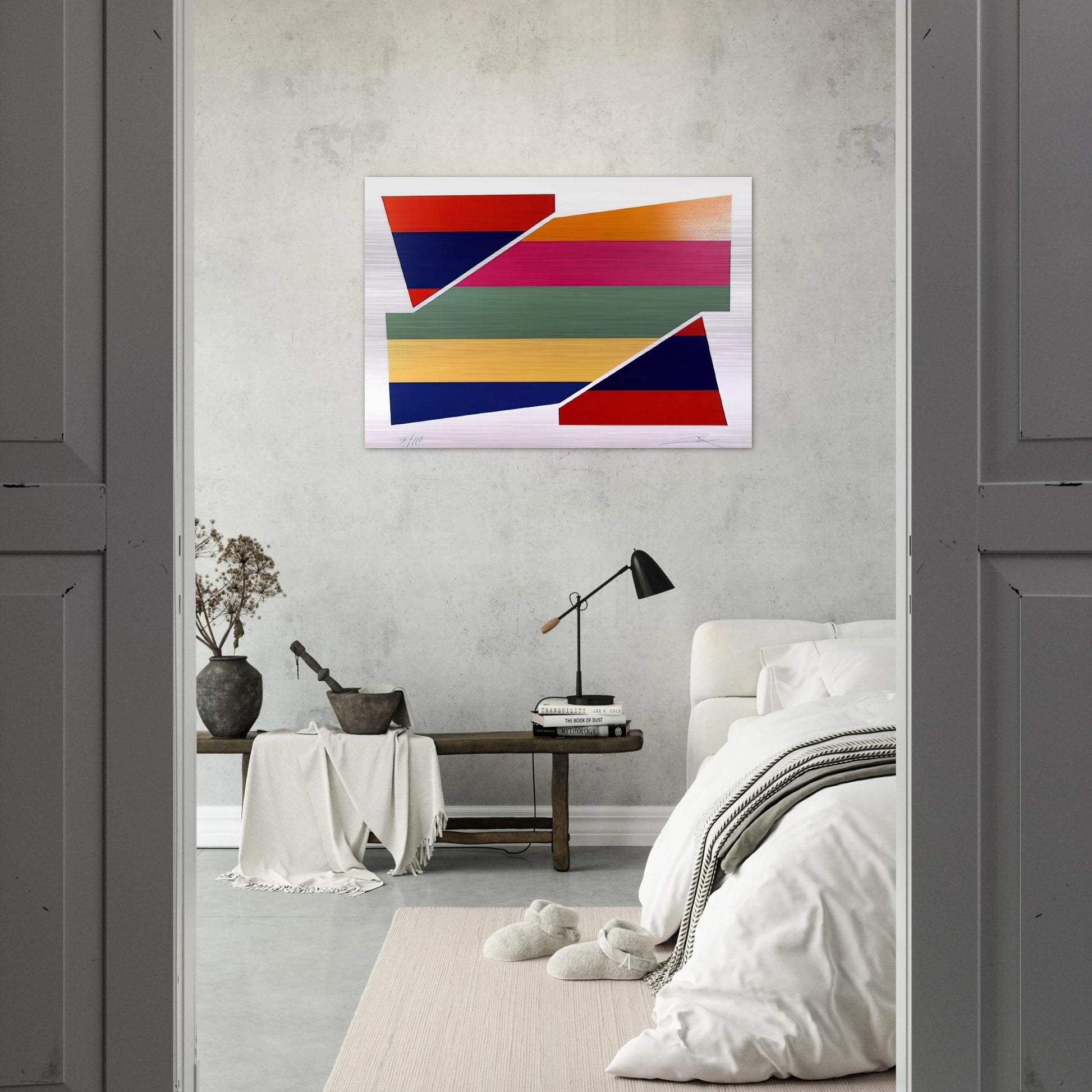 Rotation I - 1980 - Larry Zox Brushed Aluminum Print - 70x100 cm / 28x40 inches | Larry Zox Aluminum Print | Larry Zox Prints