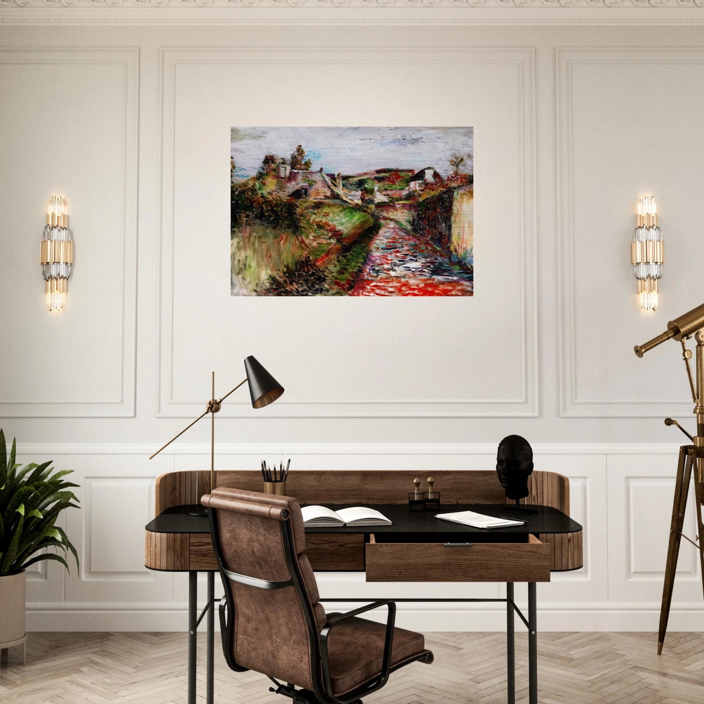 VIEW OF BELLE ILE 1897 - Henri Matisse Brushed Aluminum Print - 70x100 cm / 28x40 inches | Henri Matisse Aluminum Print | Henri Matisse Prints