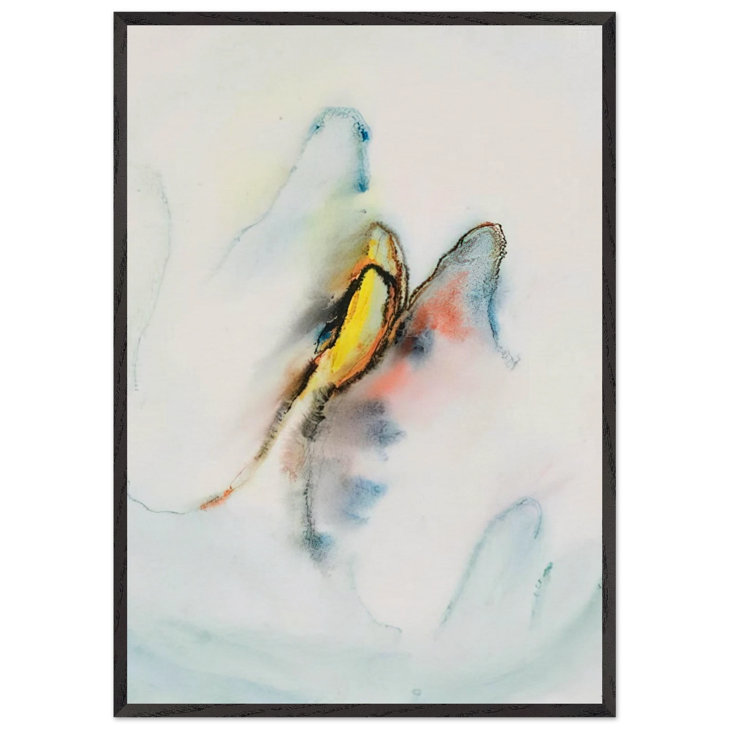 Untitled 2 N4 - Henri Michaux 70x100 cm / 28x40 inches Framed Art Print – Black Wooden Frame