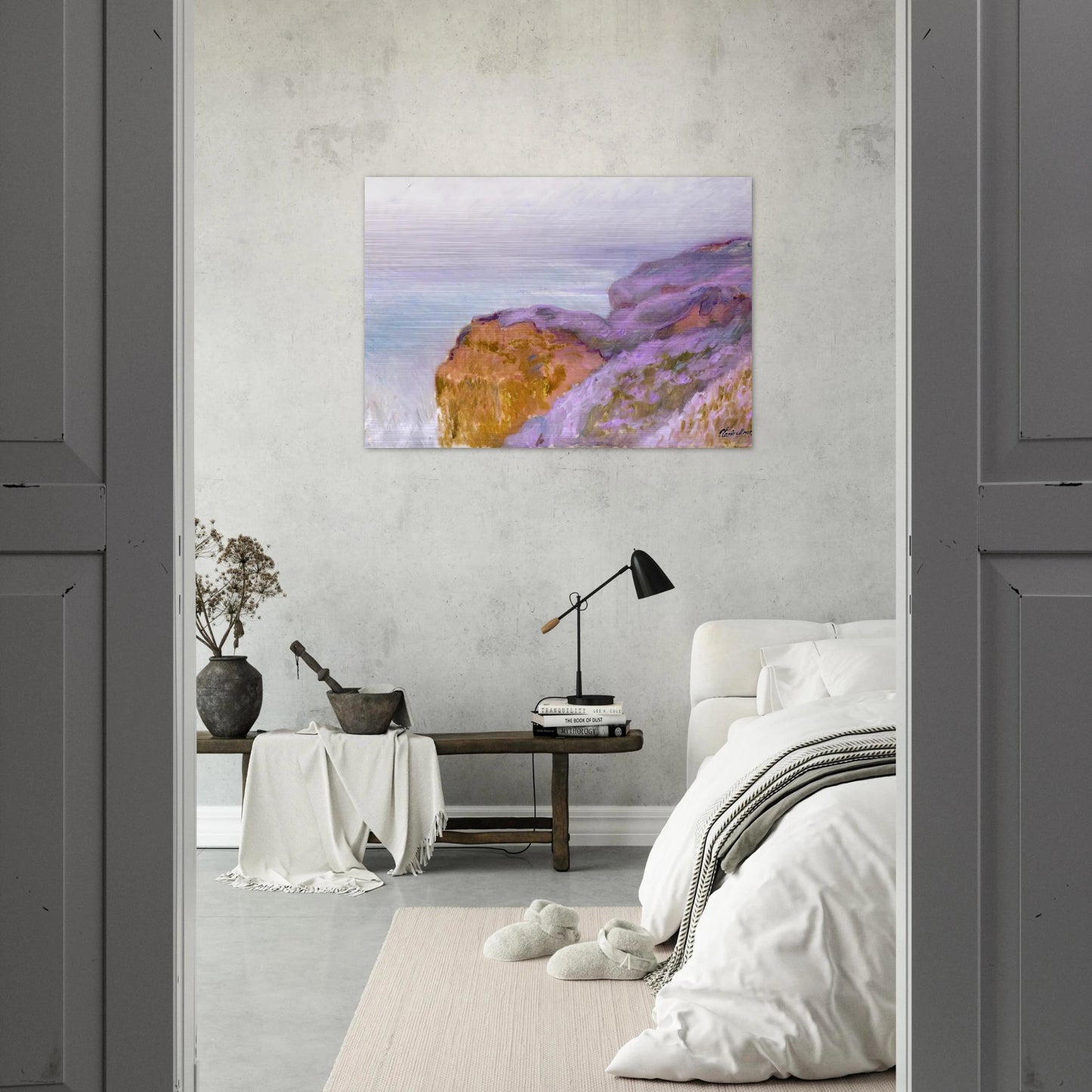 At Val Saint-Nicolas, near Dieppe - claude monet Brushed Aluminum Print - 70x100 cm / 28x40 inches | claude monet Aluminum Print | claude monet Prints