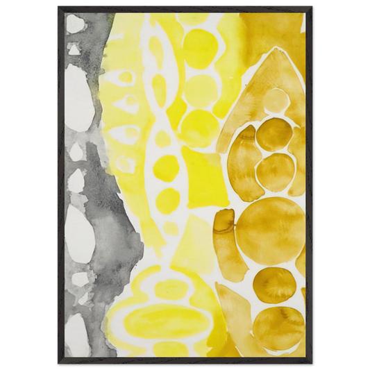 Siebdruck 1966 - 1 NOR - 1966 - Ernst Wilhelm Nay 70x100 cm / 28x40 inches Framed Art Print – Black Wooden Frame