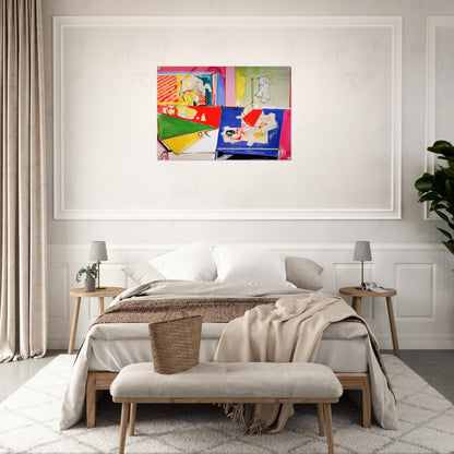 Magenta and Blue - Hans Hofmann Acrylic Print - 70x100 cm / 28x40″ inches