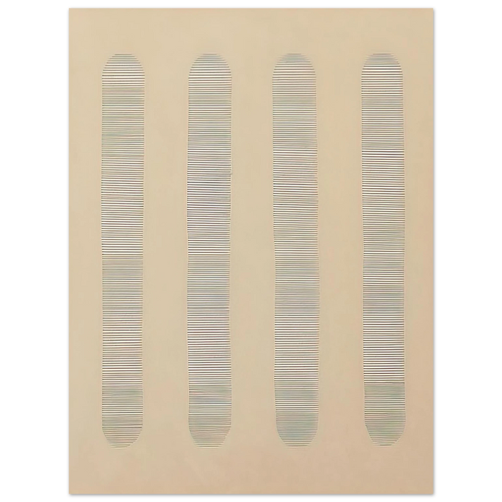 Agnes Martin - Columns  75x100 cm / 30x40inches Fine Art Poster