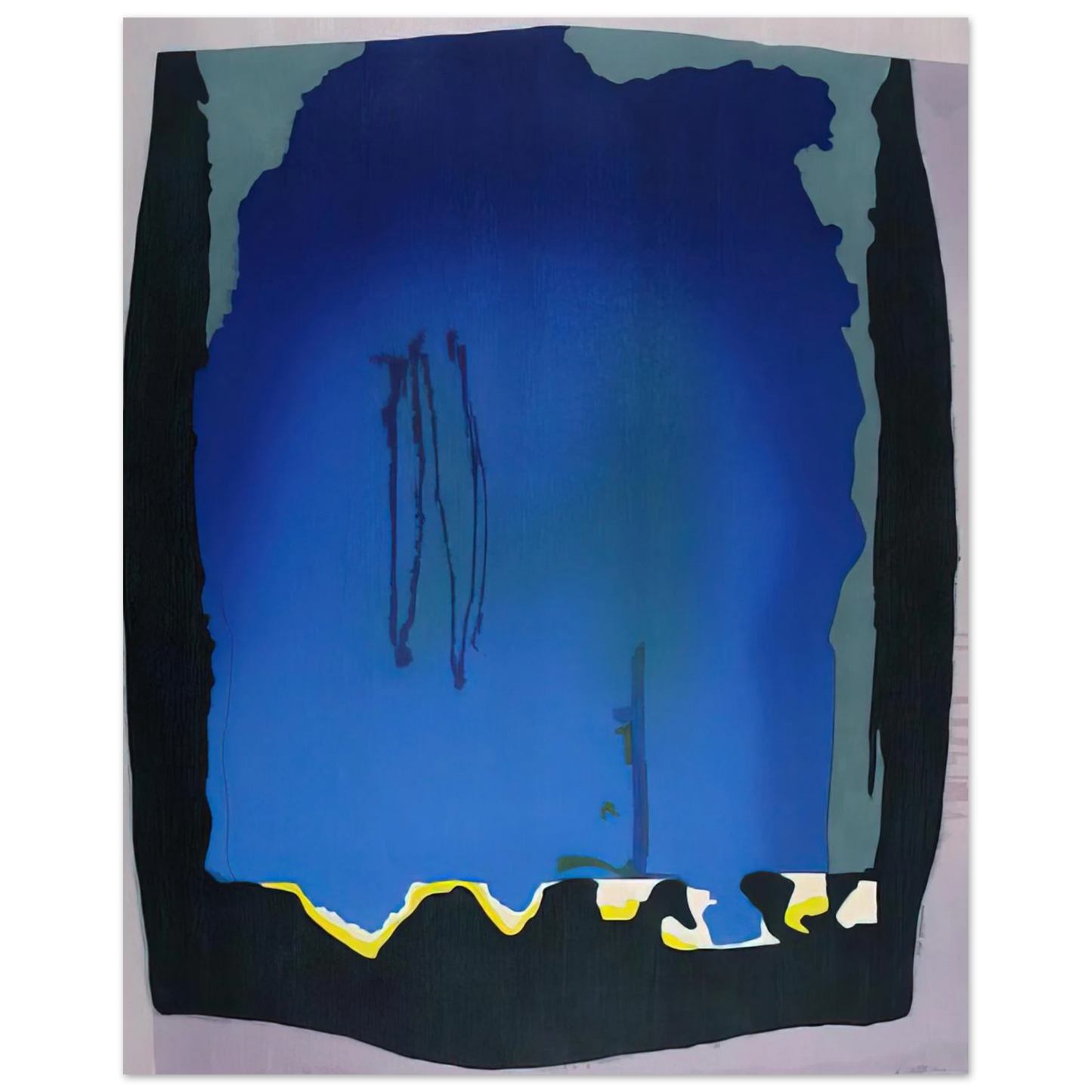 Helen Frankenthaler - Freefall - 1992 Wall art - 20x25 cm / 8x10 inches - Fine Art Poster-canvas - -