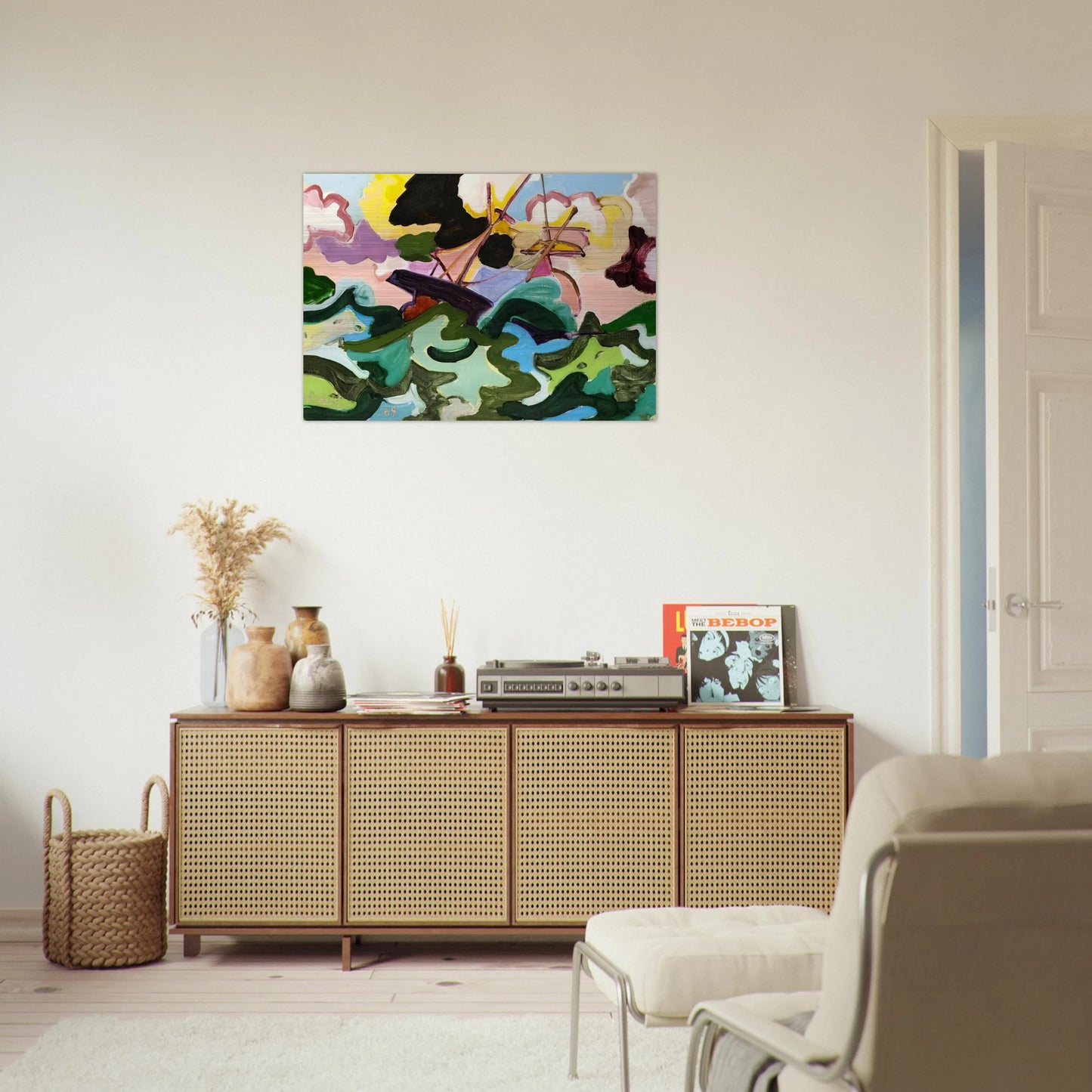 En fuite - Fauvism, Tachisme - Charles Lapicque Brushed Aluminum Print - 70x100 cm / 28x40 inches | Charles Lapicque Aluminum Print | Charles Lapicque Prints