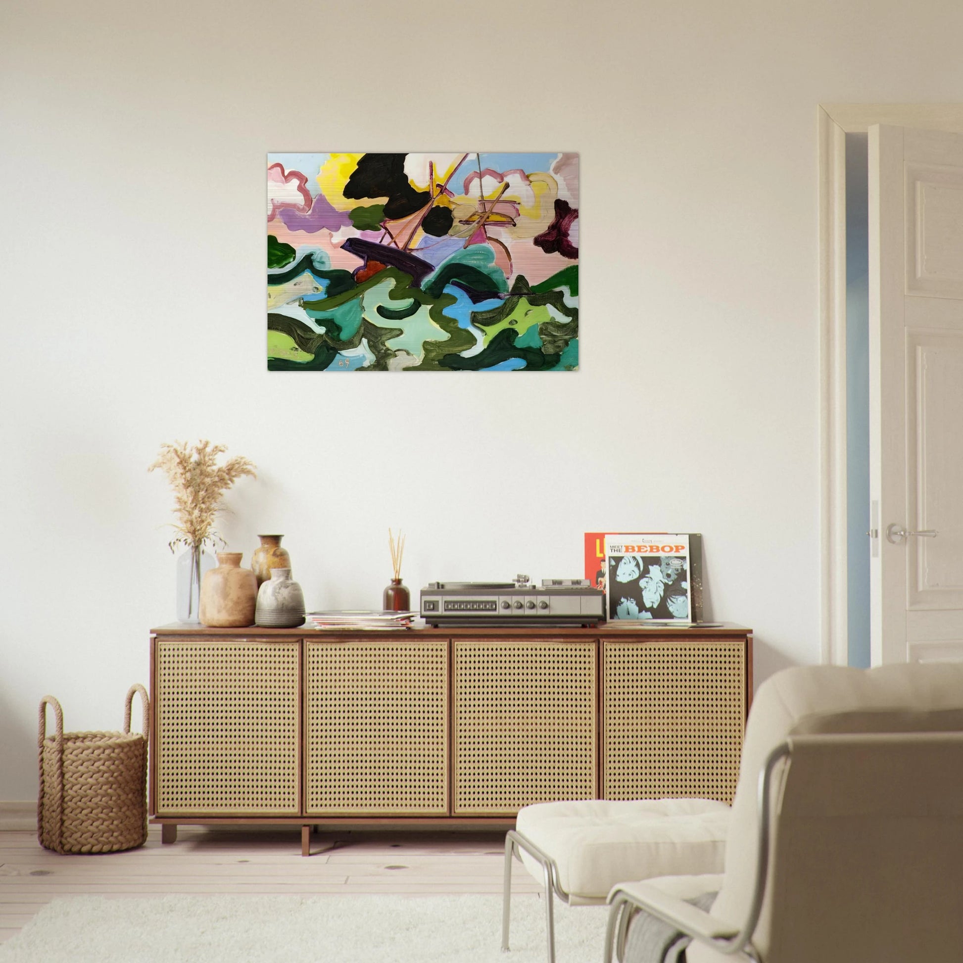 En fuite - Fauvism, Tachisme - Charles Lapicque Brushed Aluminum Print - 70x100 cm / 28x40 inches | Charles Lapicque Aluminum Print | Charles Lapicque Prints