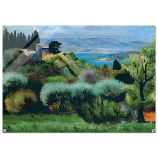 SANARY LANDSCAPE 1937 - Moise Kisling Acrylic Print - 70x100 cm / 28x40″ inches | Moise Kisling Wall Art | Moise Kisling Prints