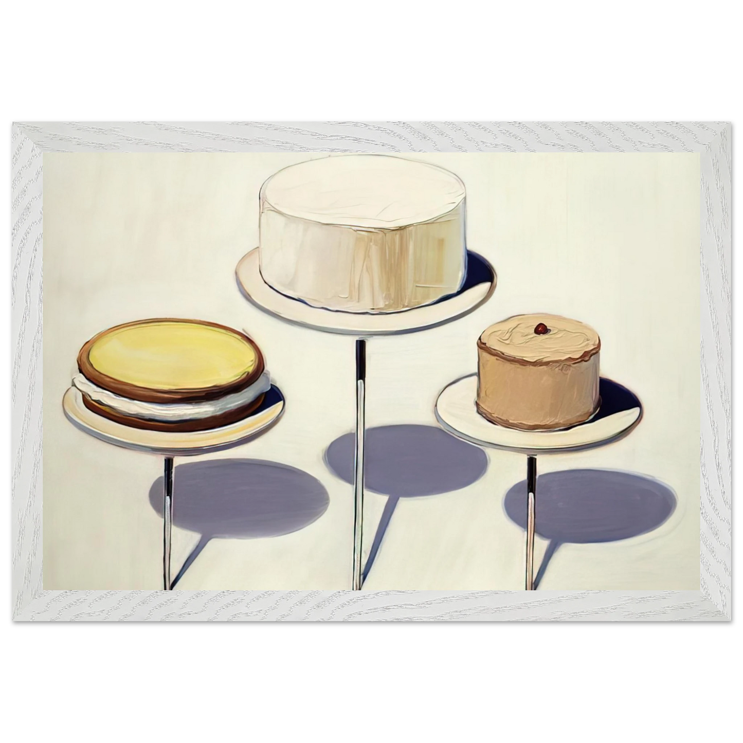 Wayne Thiebaud - Display Cakes - 1963 Wall Art - 60x80 cm / 24x32 inches - Fine Art Poster - -