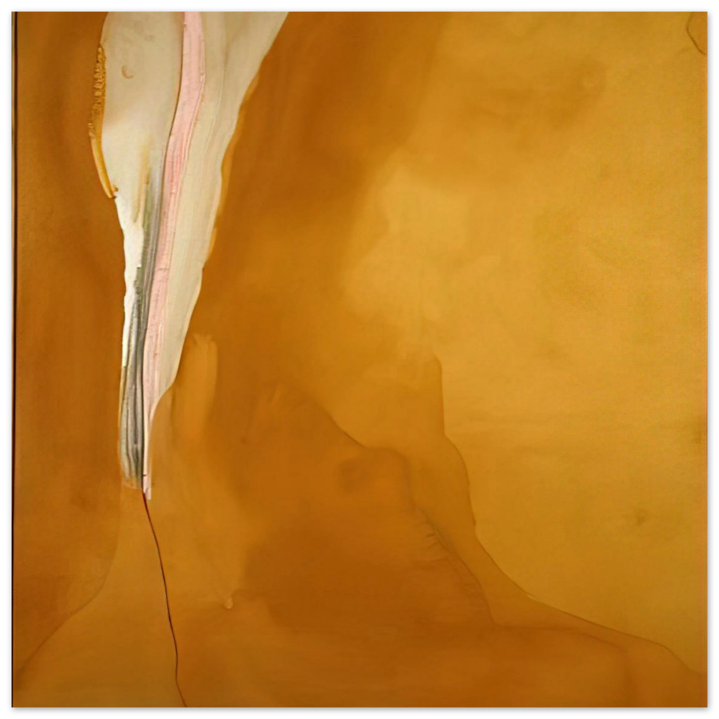 Helen Frankenthaler - Coral Wedge - 1972 Wall art - 50x70 cm / 20x28 inches - Fine Art Poster-canvas - -