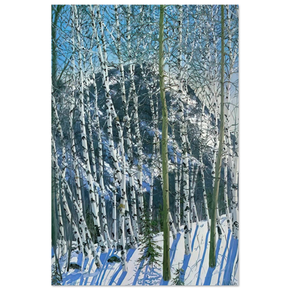 Birches - 2005 - Neil Welliver Art Prints - 100x150 cm / 40x60″ inches | Neil Welliver Poster | Neil Welliver Prints