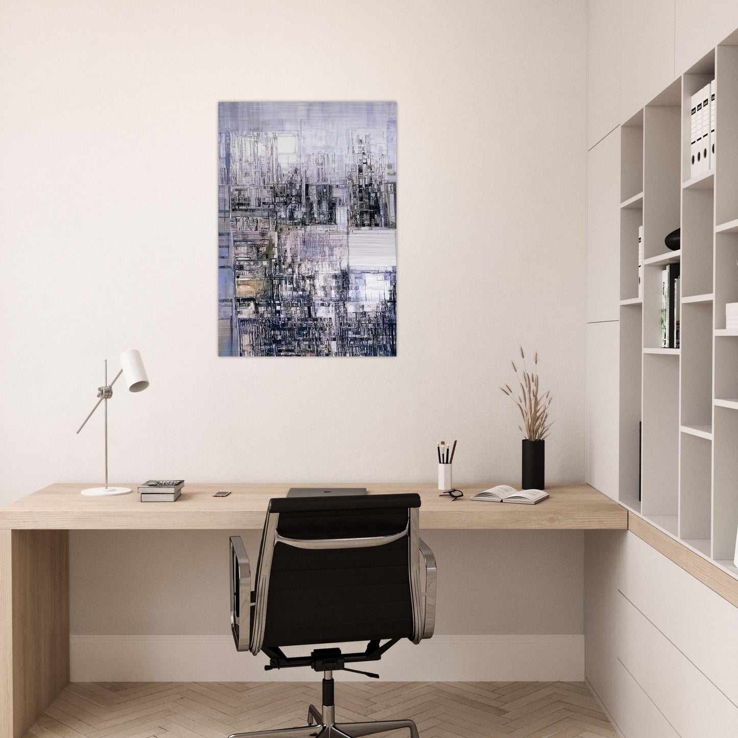 New Amsterdam II - 1970 - Maria Helena Vieira da Silva Brushed Aluminum Print - 70x100 cm / 28x40 inches | Maria Helena Vieira da Silva Aluminum Print | Maria Helena Vieira da Silva Prints