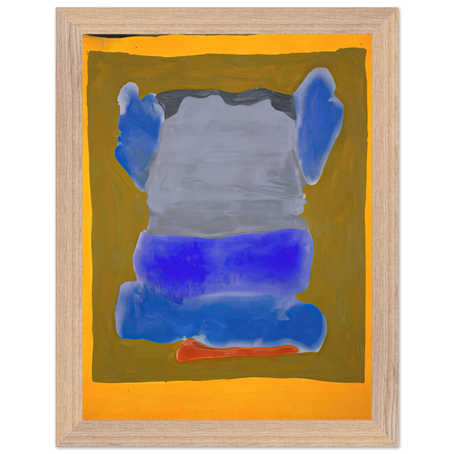 Helen Frankenthaler - Buddha s Court - 1964 Wall art - 27x35 cm / 11x14 inches - Fine Art Poster-canvas - -