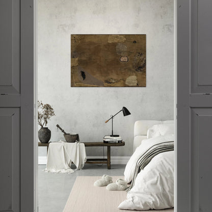 Sackcloth - 1953 - Alberto Burri Brushed Aluminum Print - 70x100 cm / 28x40 inches | Alberto Burri Aluminum Print | Alberto Burri Prints