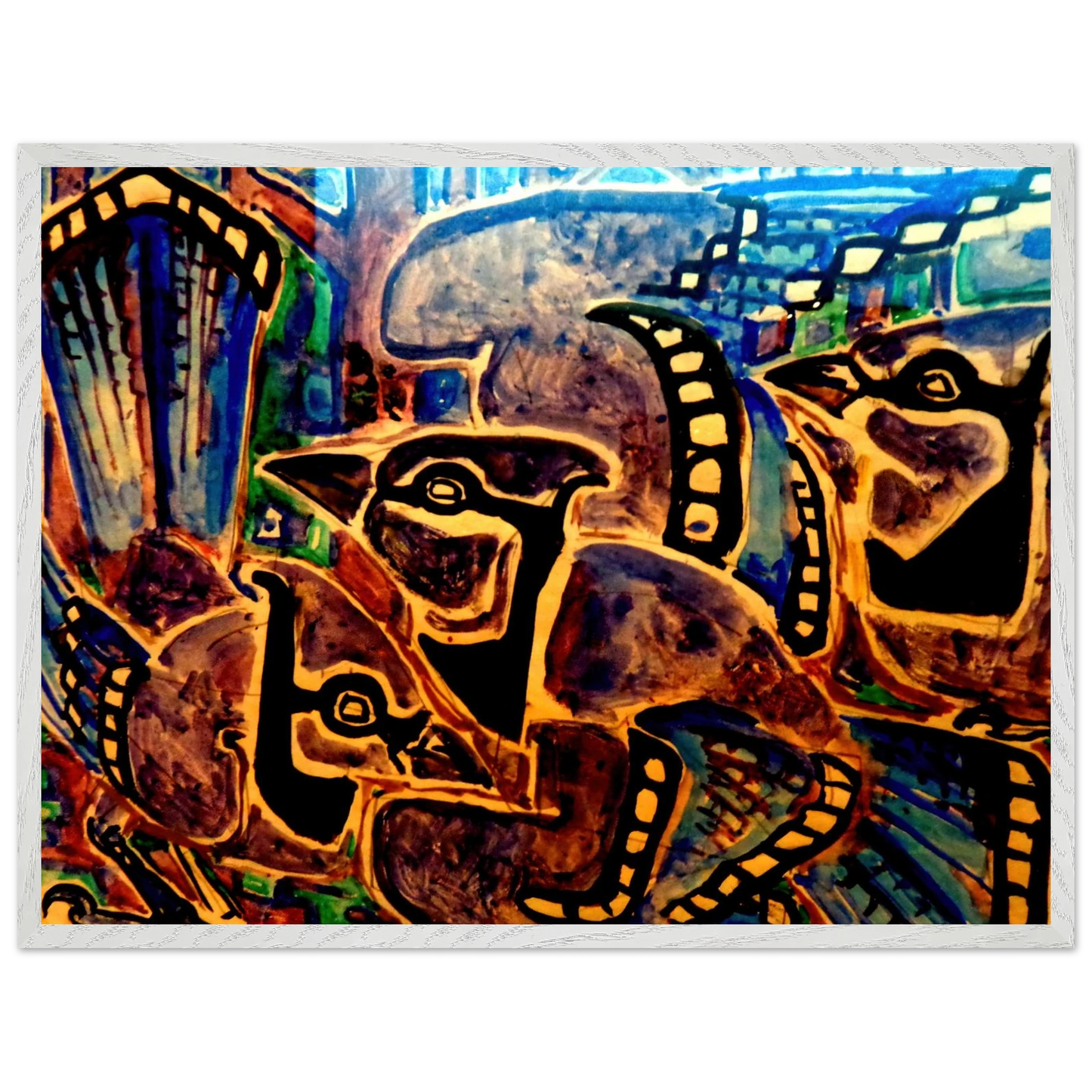 Walter Inglis Anderson - Walter Anderson Wall art - 20x25 cm / 8x10 inches - Premium Wooden Framed Poster With Fine Art Paper-canvas - Wood frame