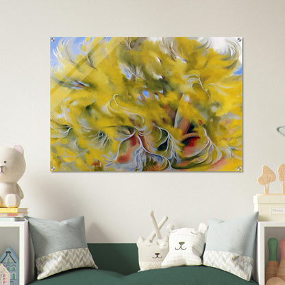 Cottonwood Tree in Spring - Georgia O'Keeffe Acrylic Print - 70x100 cm / 28x40″ inches | Georgia O'Keeffe Wall Art | Georgia O'Keeffe Prints