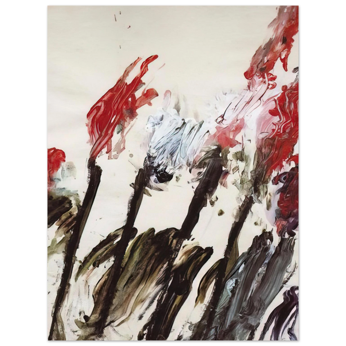 Cy Twombly - Nicola's Irises  75x100 cm / 30x40inches Fine Art Poster