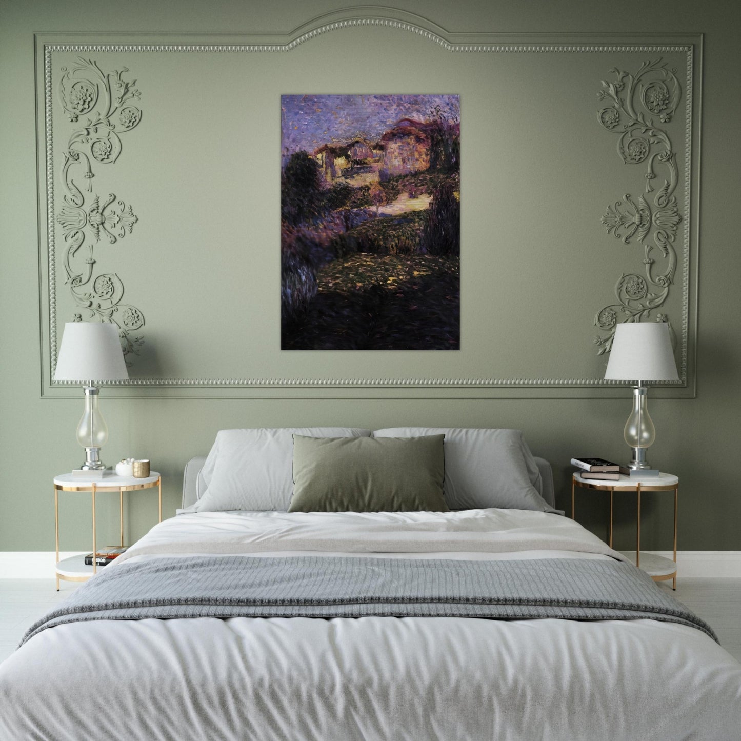 PAESAGGIO 1909 - Carlo Carra Brushed Aluminum Print - 70x100 cm / 28x40 inches | Carlo Carra Aluminum Print | Carlo Carra Prints