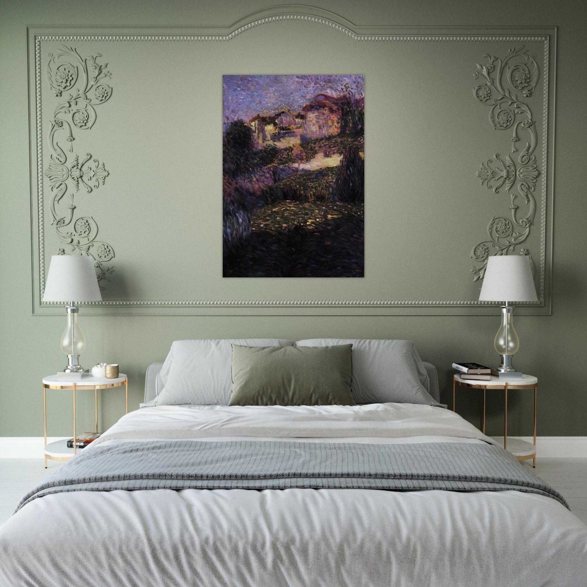 PAESAGGIO 1909 - Carlo Carra Brushed Aluminum Print - 70x100 cm / 28x40 inches | Carlo Carra Aluminum Print | Carlo Carra Prints