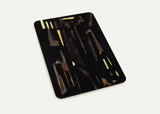 Peinture 146 x 114 cm, 1950 - 1950 By Pierre Soulages Pack of 10 Post Cards | Pierre Soulages Post Cards | A6 (10.5 x 14.8 cm) - 4.1 x 5.8 inches