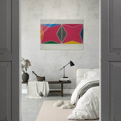 Geometric Composition - Hard Edge Painting - Larry Zox Acrylic Print - 70x100 cm / 28x40″ inches | Larry Zox Wall Art | Larry Zox Prints