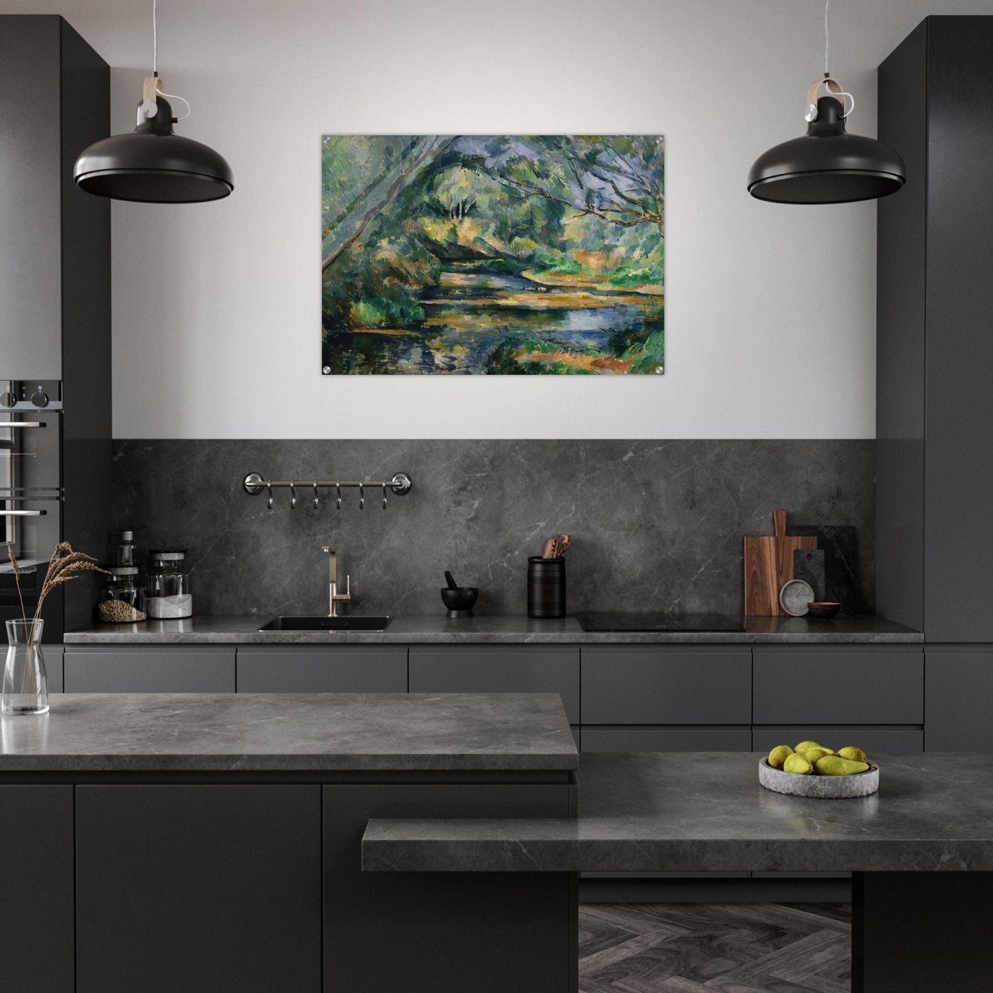 The Brook - Paul Cézanne Acrylic Print - 70x100 cm / 28x40″ inches