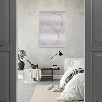 Volume bianco - 1959 - Dadamaino Brushed Aluminum Print - 70x100 cm / 28x40 inches | Dadamaino Aluminum Print | Dadamaino Prints