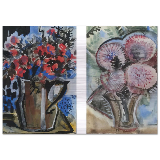 Still Life - Expressionism - Natalia Goncharova Brushed Aluminum Print - 70x100 cm / 28x40 inches | Natalia Goncharova Aluminum Print | Natalia Goncharova Prints