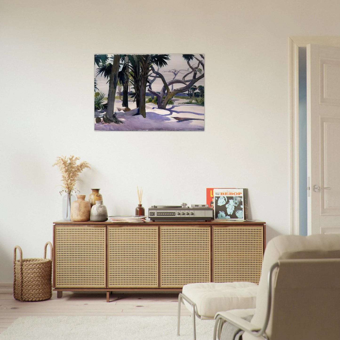 Folly Beach, Charleston, South Carolina - Edward Hopper Brushed Aluminum Print - 70x100 cm / 28x40 inches | Edward Hopper Aluminum Print | Edward Hopper Prints