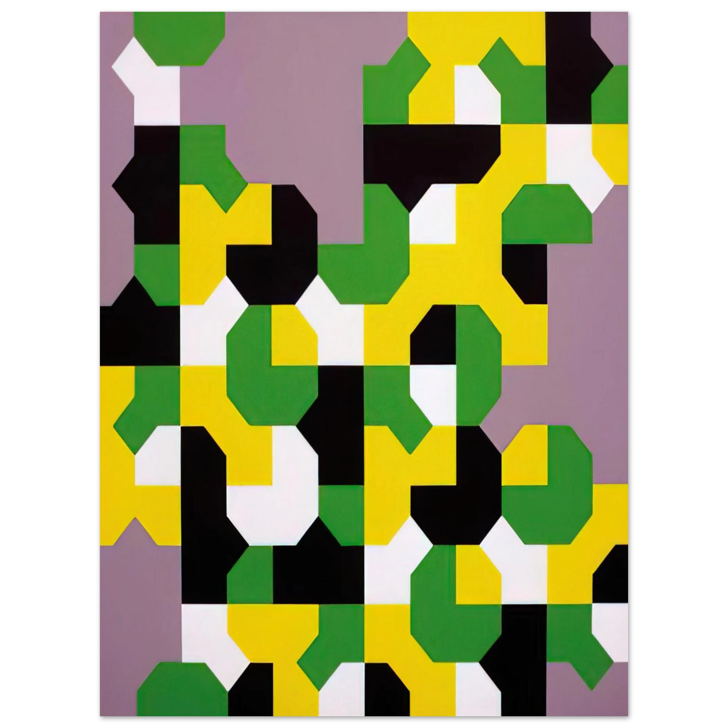Bruno Munari - Curva di Peano - 1991  75x100 cm / 30x40inches Fine Art Poster