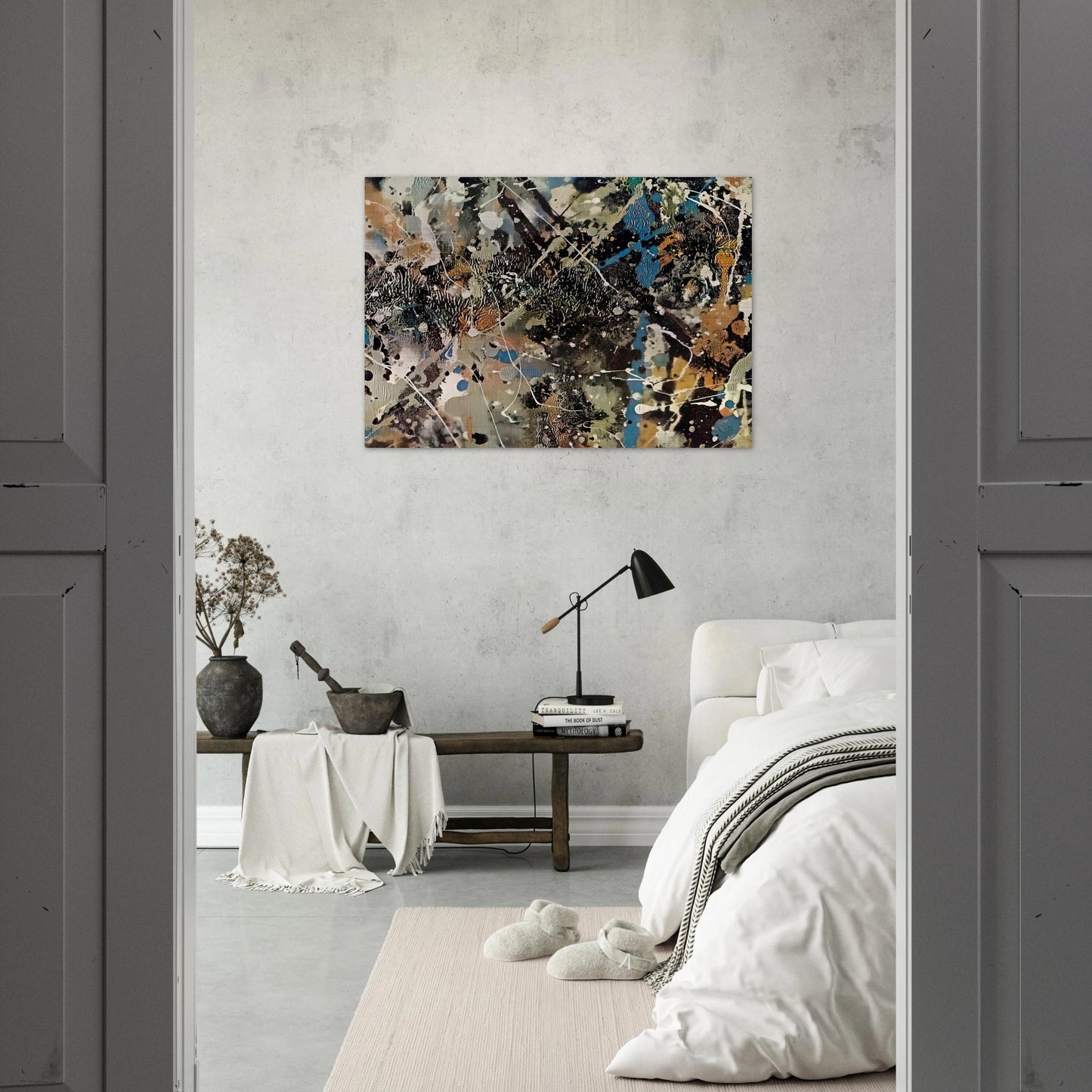 NOT_DETECTED_185248 - Jackson Pollock Brushed Aluminum Print - 70x100 cm / 28x40 inches | Jackson Pollock Aluminum Print | Jackson Pollock Prints