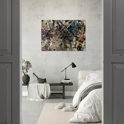 NOT_DETECTED_185248 - Jackson Pollock Brushed Aluminum Print - 70x100 cm / 28x40 inches | Jackson Pollock Aluminum Print | Jackson Pollock Prints