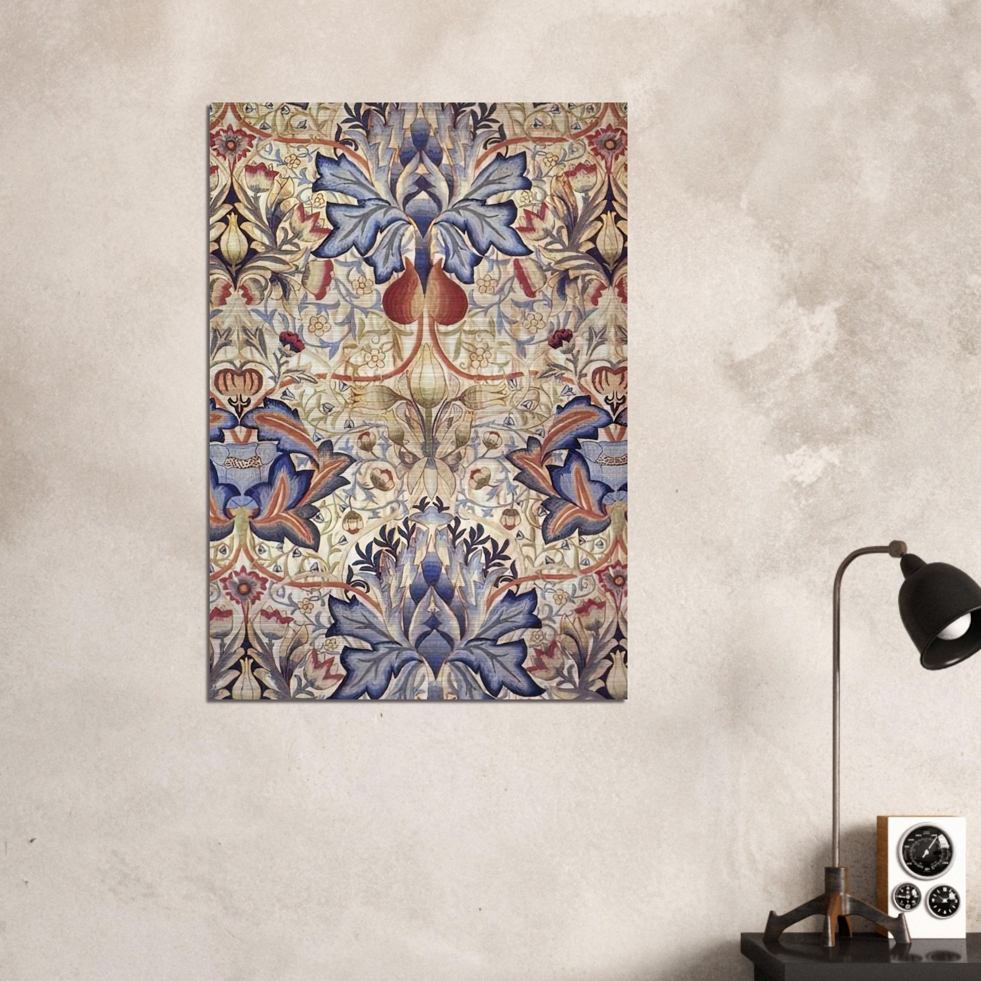 ACANTHUS EMBROIDERED PANEL 1890 - William Morris Brushed Aluminum Print - 70x100 cm / 28x40 inches | William Morris Aluminum Print | William Morris Prints