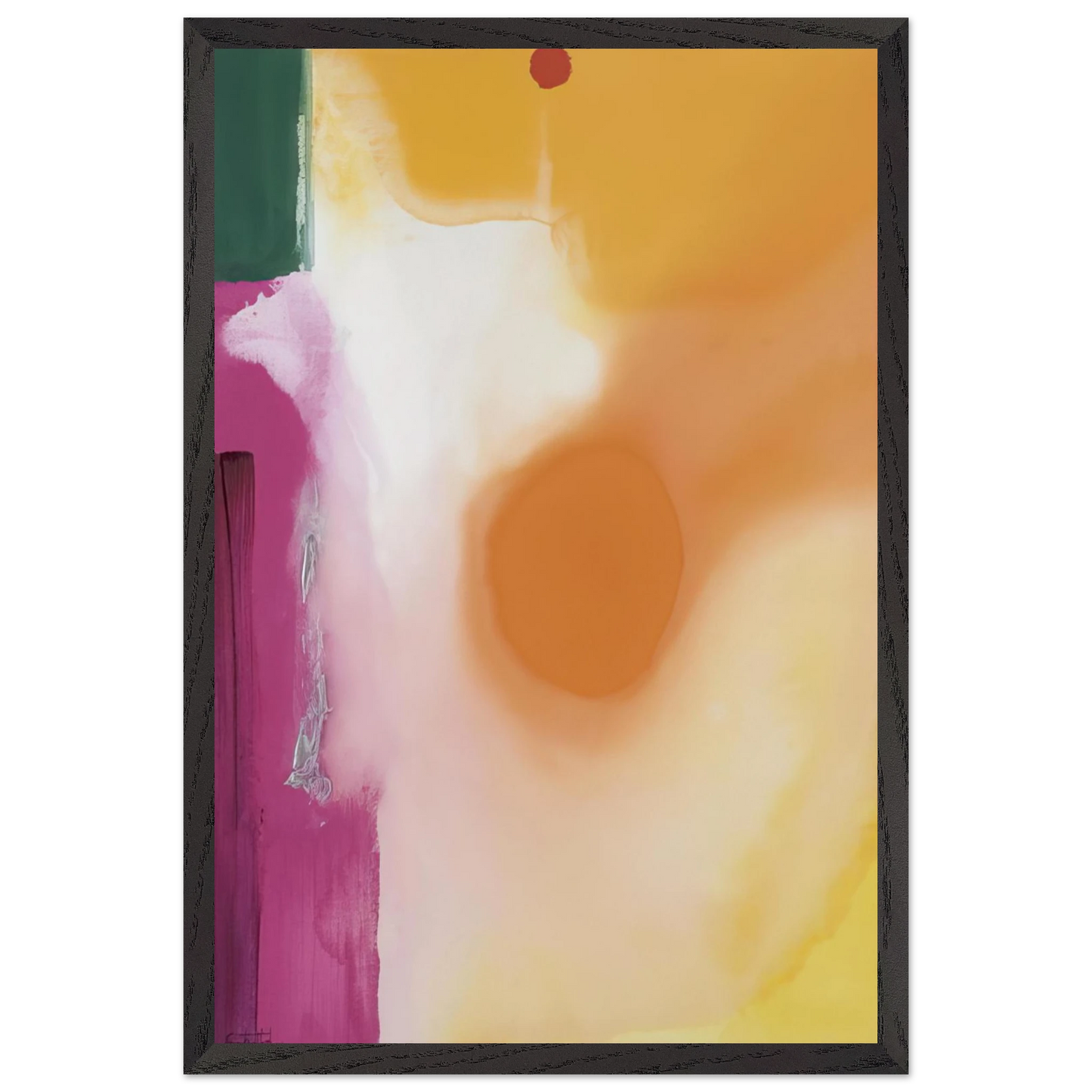 Helen Frankenthaler - Bullseye - 1989 Wall art - 70x100 cm / 28x40 inches - Premium Wooden Framed Poster With Fine Art Paper-canvas - Wood frame
