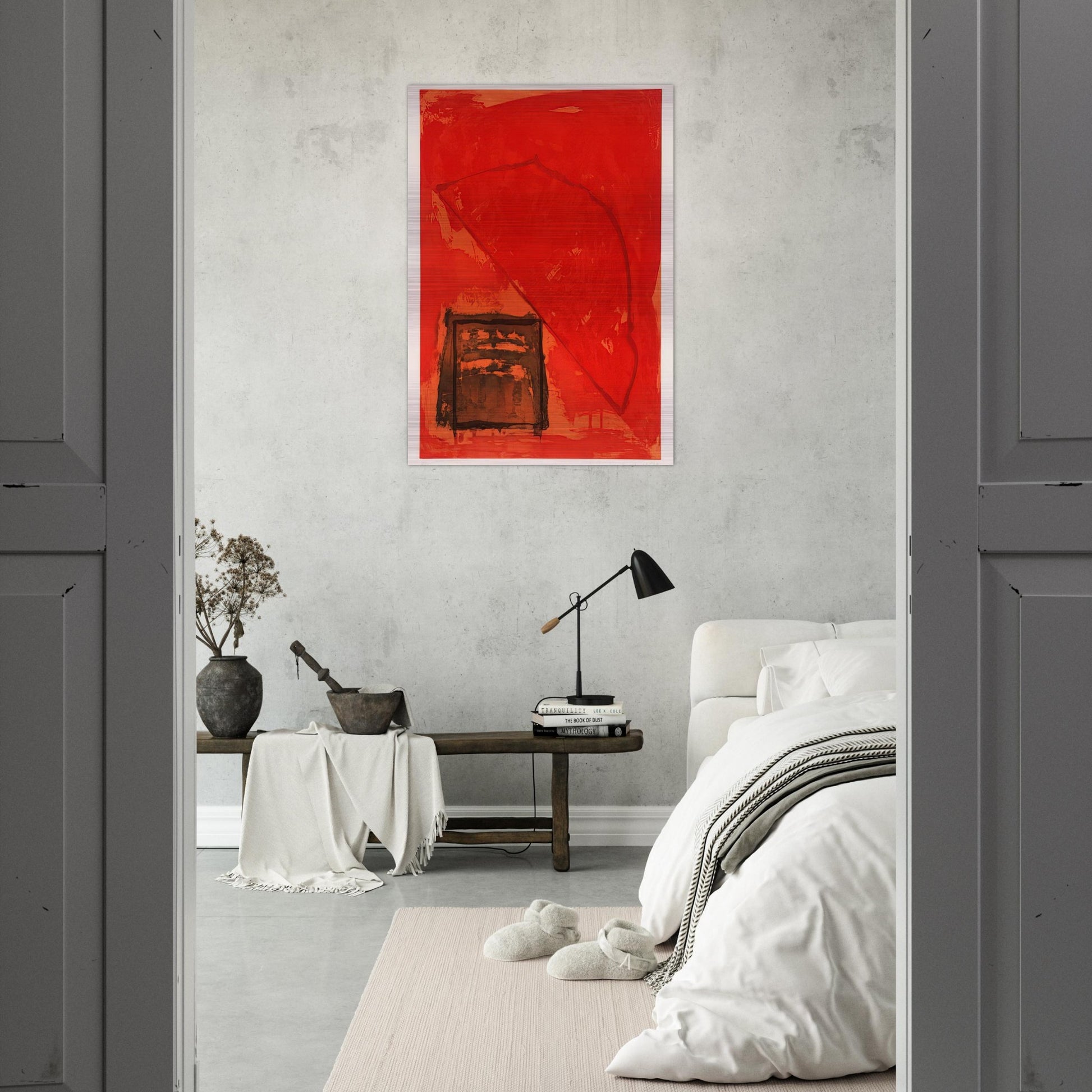 Trace - 1979 - John Hoyland Brushed Aluminum Print - 70x100 cm / 28x40 inches | John Hoyland Aluminum Print | John Hoyland Prints