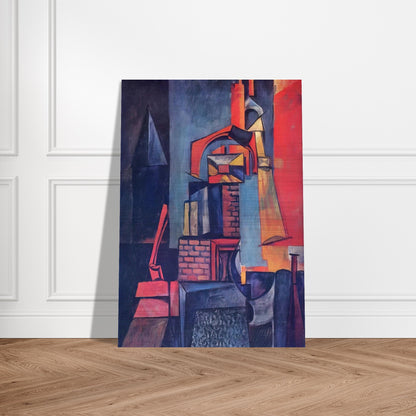 Towers - Max Ernst Brushed Aluminum Print - 70x100 cm / 28x40 inches | Max Ernst Aluminum Print | Max Ernst Prints