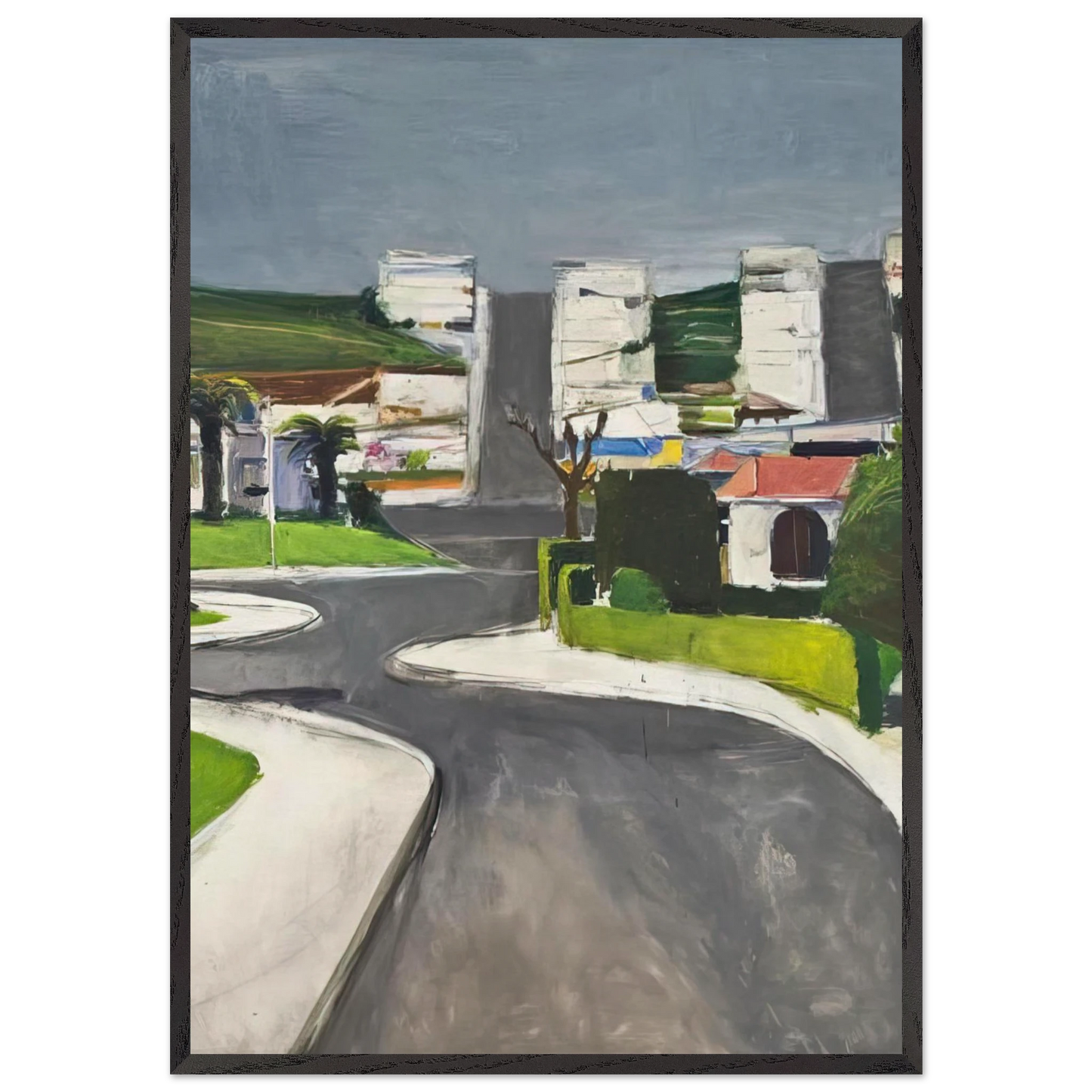 Ingleside - Richard Diebenkorn 70x100 cm / 28x40 inches Framed Art Print – Black Wooden Frame
