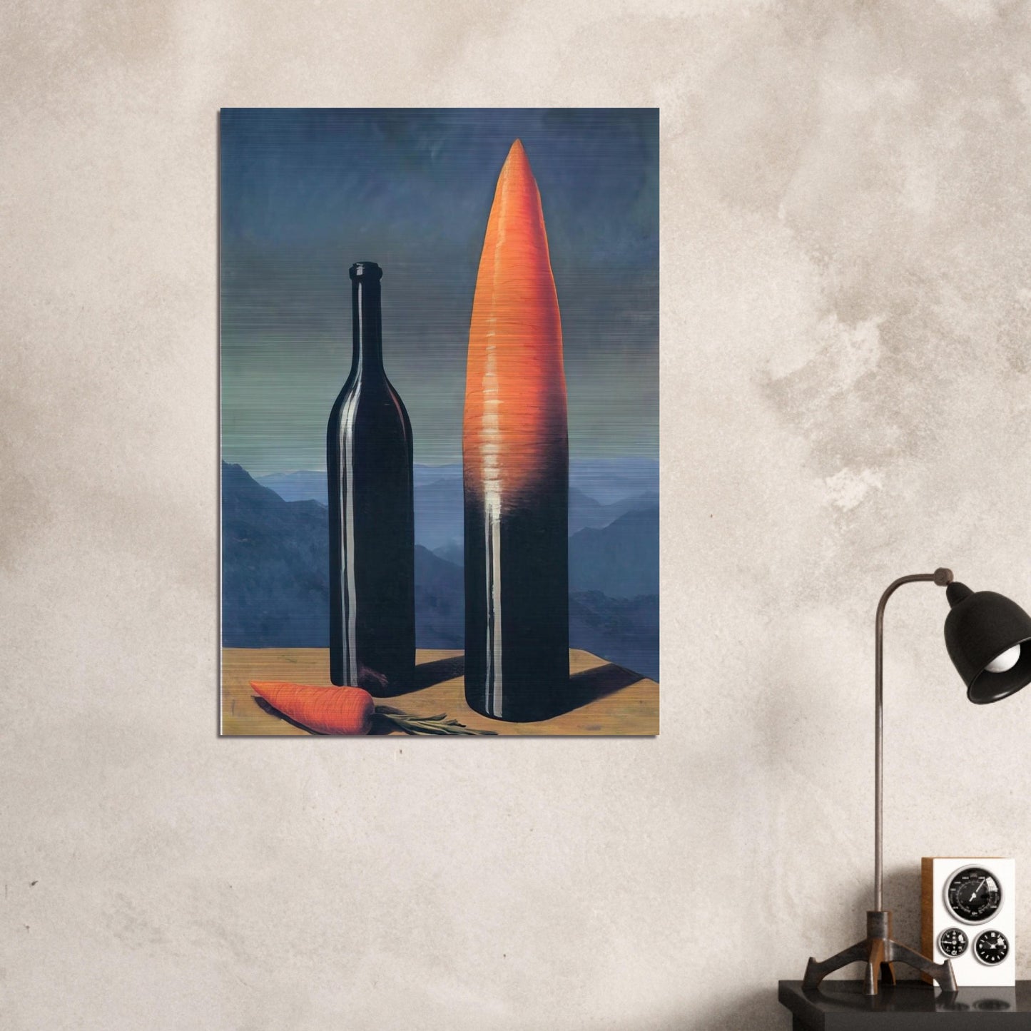 THE EXPLANATION 1952 - Rene Magritte Brushed Aluminum Print - 70x100 cm / 28x40 inches | Rene Magritte Aluminum Print | Rene Magritte Prints