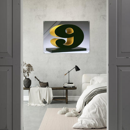 Nine - Robert Indiana Acrylic Print - 70x100 cm / 28x40″ inches