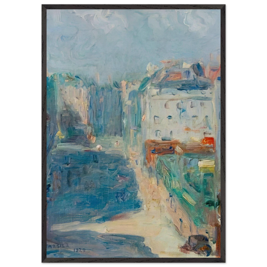 View of the Paris Hotel - Tarsila do Amaral 70x100 cm / 28x40 inches Framed Art Print – Black Wooden Frame
