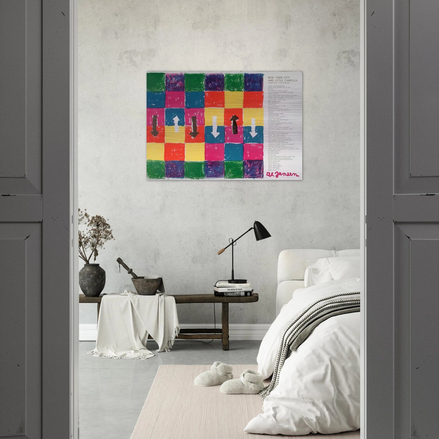 Hommage to Blake Prince tirée de l'album «1 ø Life» - 1964 - Alfred Jensen Brushed Aluminum Print - 70x100 cm / 28x40 inches | Alfred Jensen Aluminum Print | Alfred Jensen Prints