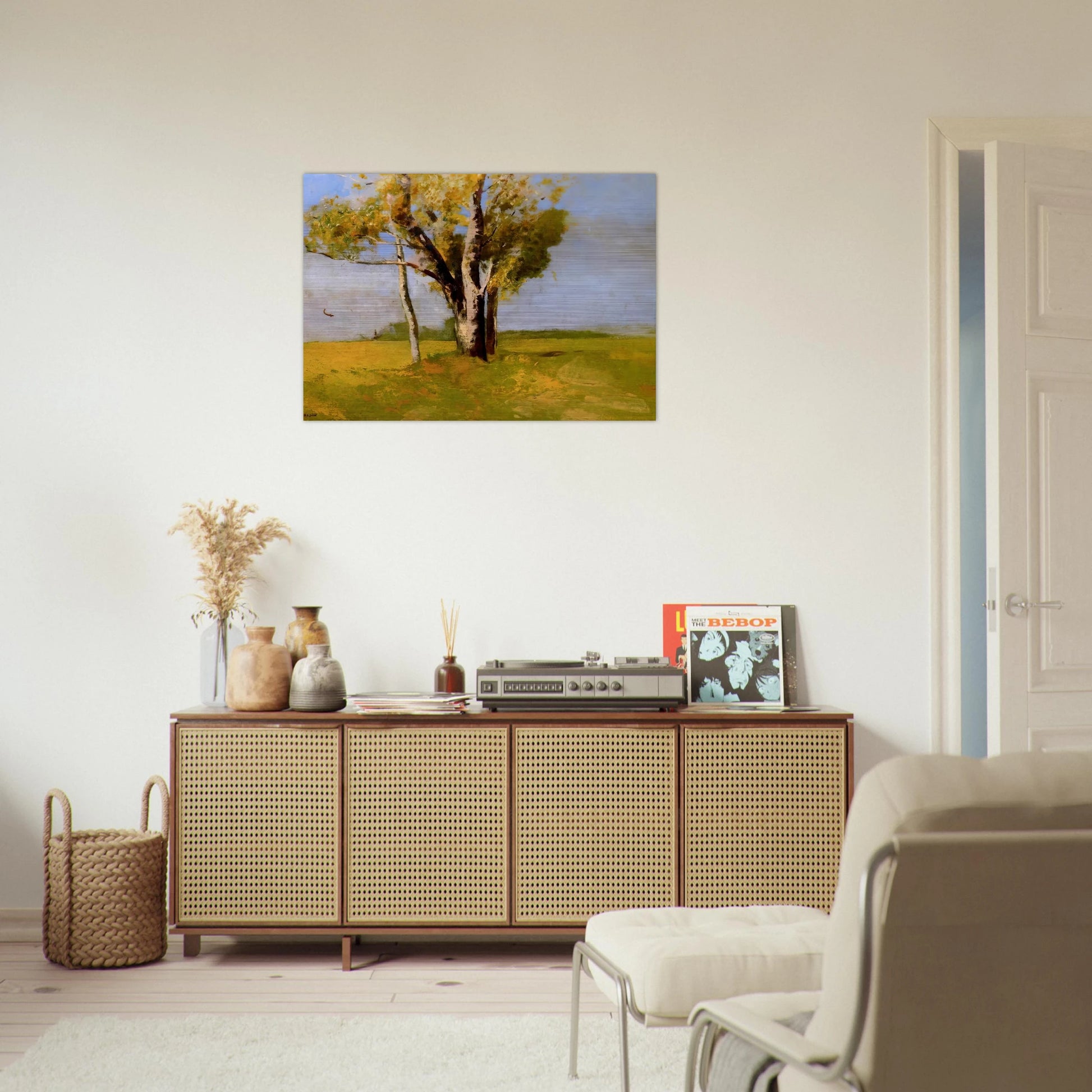 TREES - Odilon Redon Brushed Aluminum Print - 70x100 cm / 28x40 inches | Odilon Redon Aluminum Print | Odilon Redon Prints